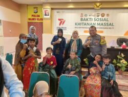 Tunjukkan Kepedulian, Aiptu Nur Alim Ajak Anak Warga Binaan Ikut Khitanan Massal