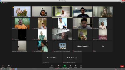 Pembukaan APEKSI 2023, Camat Panakkukang Pimpin Rapat Via Zoom