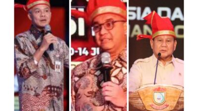 Pertama Kali di Indonesia, Rakernas Apeksi di Kota Makassar Suguhkan Adu Gagasan  Tiga Bakal Capres, Ganjar, Anies dan Prabowo