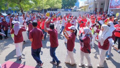 Semarakkan HUT RI ke 78, Bapenda Makassar Gelar Fun Sport Day