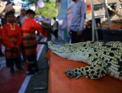 Damkar Makassar Edukasi Pengunjung F8 Cara Penanganan Tabung Gas Terbakar