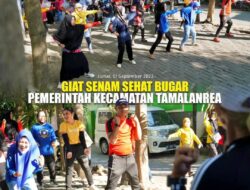 Camat Tamalanrra Ikuti Senam Sehat Bugar