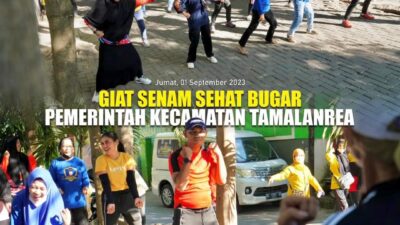 Camat Tamalanrra Ikuti Senam Sehat Bugar