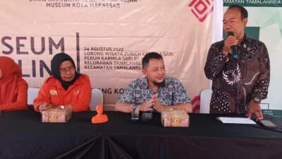 Lurah Tamalanrea Buka Kegiatan Museum Keliling yang Dilaksanakan Dinas Kebudayaan