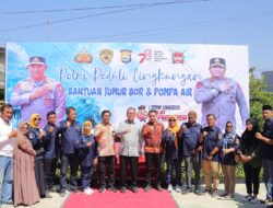 Camat Biringkanaya Dampingi Walikota Makassar pada Acara Peresmian Bantuan Sumur Bor dan Air Bersih dari Polda Sulsel di Katimbang