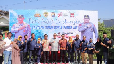 Camat Biringkanaya Dampingi Walikota Makassar pada Acara Peresmian Bantuan Sumur Bor dan Air Bersih dari Polda Sulsel di Katimbang