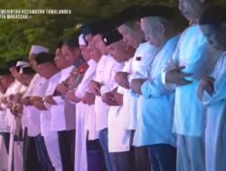 Camat Tamalanrea dan Jajaran Ikuti Dzikir dan Doa Bersama di Anjungan City Of Makassar