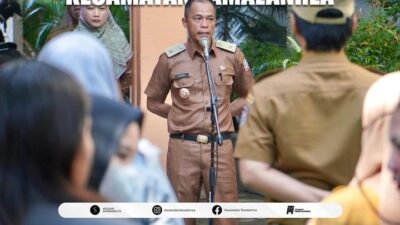 Lurah Buntusu Pimpin Apel Pagi di Kecamatan Tamalanrea
