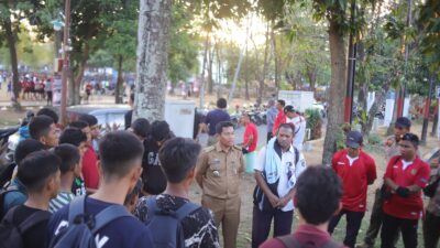 Berikan Semangat ke Tim Biringkanya di Liga Anak Lorong, Camat Ben:Tetap Junjung Sportifitas dan Berikan yang Terbaik