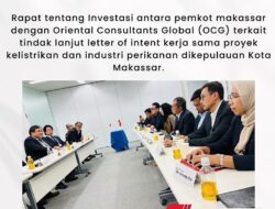 Kadis DPMPTSP Hadiri Rapat yang Dipimpin Langsung Walikota Danny Pomanto dan CEO Presiden OCG Jepang