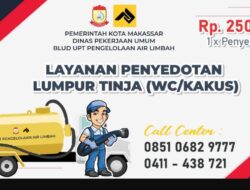 DPU Makassar Maksimalkan PAD Lewat Oprasional Penyedotan Tinja