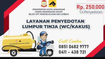 DPU Makassar Maksimalkan PAD Lewat Oprasional Penyedotan Tinja