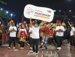 Dispar Makassar Promosi Kota Makan Enak di Karnaval HUT Makassar