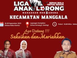 Camat Manggala Ajak Anak Muda Ramaikan Liga Anak Lorong