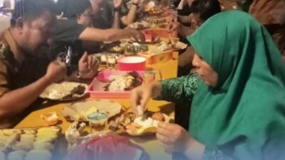 Eratkan Tali Silaturahmi di Perayaan 17 Agustus, Kecamatan Manggala Gelar Makan Malam Bersama