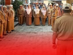 Pimpin Apel Pagi, Camat Manggala Berpesan Jaga Kedisiplinan dan Loyalitas