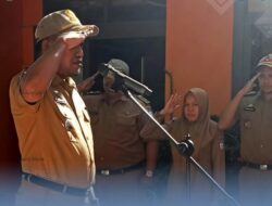 Pimpin Apel Pagi Camat Manggala Ucapkan Terimah Kasih