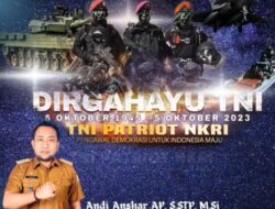 Camat Manggala Ucapkan Dirgahayu TNI ke 78