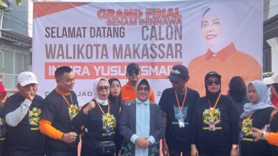 Indira Yusuf Ismail Buka Grand Final Senam Ininnawa di Bontoala dan Ujung Tanah