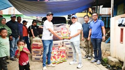 Peduli, Beni Iskandar Berikan Bantuan Sembako pada Korban Kebakaran Kaluku Bodoa