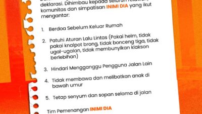 Deklarasi INimi-DIA Bernuansa Pesta Rakyat, Borong Gerobak Makanan untuk Puluhan Ribu Massa