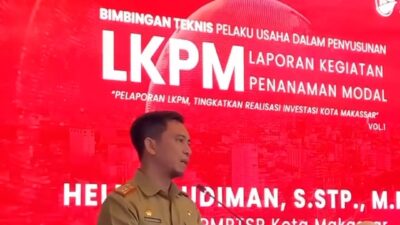 Kadis DPMPTSP Makassar Buka Acara  Bimtek  LKPM