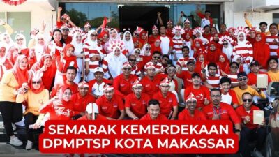 DPMPTSP Makassar Semarakkan Hut RI  ke 79 Tahun