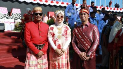 Kadis DPMPTSP Makassar Hadiri Perayaan Hut RI ke 79 Tajun di Anjungan City Of Makassar