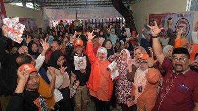 Indira Yusuf Ismail Resmikan Posko Pemenangan Komunitas Manuruki Squad