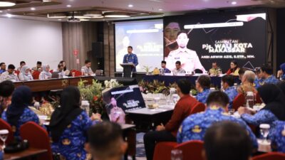 Pjs Arwin Azis Buka High Level Meeting Tim Percepatan dan Perluasan Digitalisasi Daerah Kota Makassar
