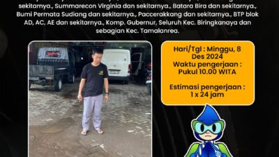 Terjadi Kebocoran Pipa di Perintis Kemerdekaan, PDAM Makassar Minta Pelanggan di Wilayah Ini Segera Tampung Air