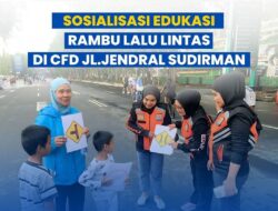 Di Acara Care Free Day, Dishub Makassar Sosialisasi Pentingnya Taat Rambu Lalu Lintas