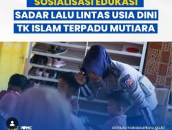 Dishub Makassar Kolaborasi  dengan Jasa Raharja Gelar Kegiatan Edukasi Sadar Lalu Lintas