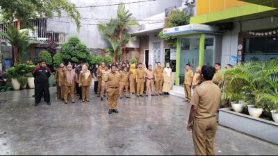 Apel Pagi di Kecamatan Makassar Dipimpin Oleh Plt.Kasi Kebersihan Akhmad Rijal