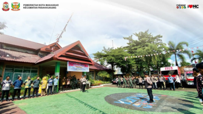 Apel Pagi,Begini Persiapan Tripika Panakkukang Jelang Pencoblosan Pilkada