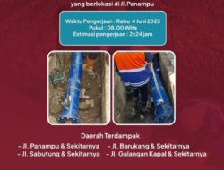 PDAM Makassar Lakukan Perbaikan Pompa Inline di Pannampu, Warga Diimbau Siapkan Antisipasi Air
