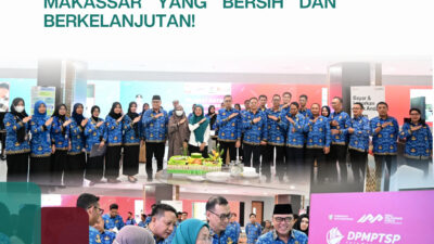 Terus Berinovasi, Ketua TP PKK Makassar Apresiasi Launching Bank Sampah Unit DPMPTSP Kota Makassar
