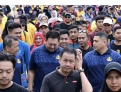 Begini Moment Ketika Kaban Bapenda Andi Asminullah Mendampingi Walikota Makassar Saat Kegiatan Jalan Santai Hut Kota