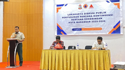 BPBD Makassar Gelar Diskusi Publik Penyusunan Rencana Kontingensi (Renkon) Bencana Kekeringan di Kota Makassar 2025–2028