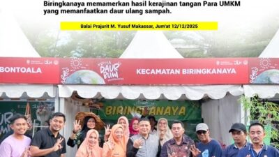 Festival Daur Bumi 2025, Wali Kota Makassar Kunjungi Booth Kecamatan Biringkanaya
