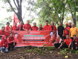 PDI Perjuangan Sulsel Rayakan HUT ke-79 Megawati Soekarnoputri dengan Aksi Penghijauan dan Penebaran Benih Ikan