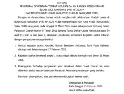 Sambut Ramadan, Wali Kota Munafri Keluarkan Edaran THM Wajib Tutup