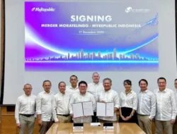 Resmi, PT BNI Sukuritas Umumkan Merger PT Mora Telematika-PT Eka Mas Republik/MyRepublik Indonesia