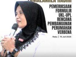 Sekcam Tamalanrea Hadiri Pemeriksaan UKL-UPL untuk rencana pembangunan Perumahan Verbena oleh PT Indah Mekar Bersama