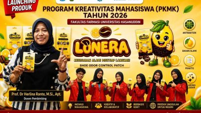 Dari Ide Menjadi Inovasi, Tim PKM-K Universitas Hasanuddin Resmi Perkenalkan Patch Alami Penghilang Bau Sepatu LONERA