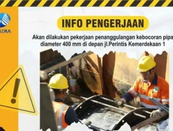 Antisipasi Kehilangan Air, PDAM Makassar Lakukan Pengerjaan Pipa Bocor Diameter 400 MM di Perintis Kemerdekaan