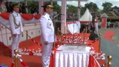 Bupati Soppeng Pimpin Upacara Pengibaran Bendera Hut RI 17 Agustus