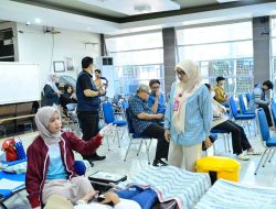 Semarak HUT ke-102, Perumda Air Minum Makassar dan Karang Taruna Gelar Donor Darah