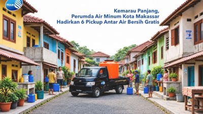 Hadapi Dampak Kemarau, PDAM Makassar Kerahkan 6 Pickup Jangkau Lorong