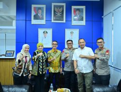 Dansat Brimob Temui Dirut PDAM Makassar, Bahas Sinergi Kegiatan Sosial